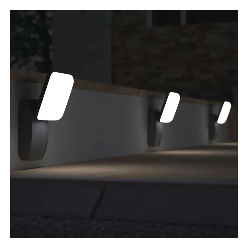 Udendørs LED væglampe fleksibel NIKA LED/12,5W/230V IP44