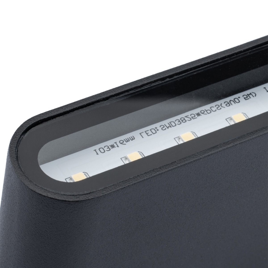 Udendørs LED væglampe FLOW 2xLED/3W/230V IP54 antik sort