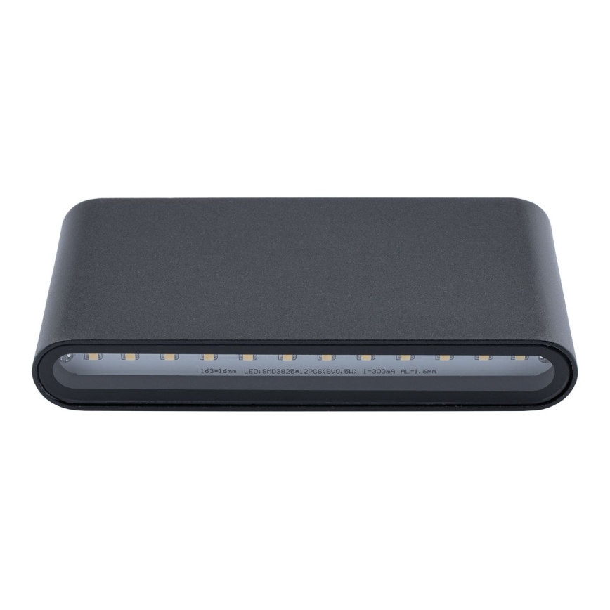 Udendørs LED væglampe FLOW 2xLED/6W/230V IP54 antik sort