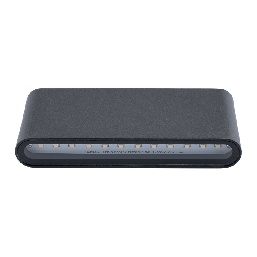 Udendørs LED væglampe FLOW LED/6W/230V IP54 antik sort