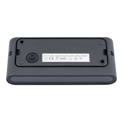 Udendørs LED væglampe FLOW LED/6W/230V IP54 antik sort