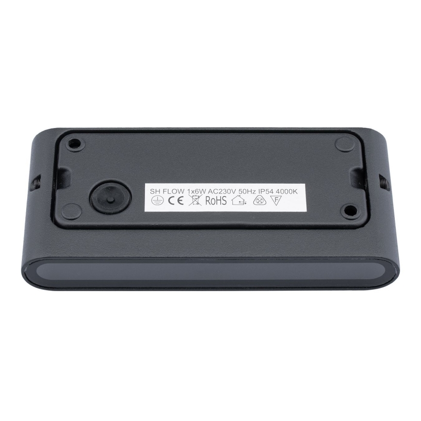 Udendørs LED væglampe FLOW LED/6W/230V IP54 antik sort
