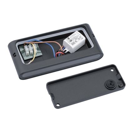 Udendørs LED væglampe FLOW LED/6W/230V IP54 antik sort
