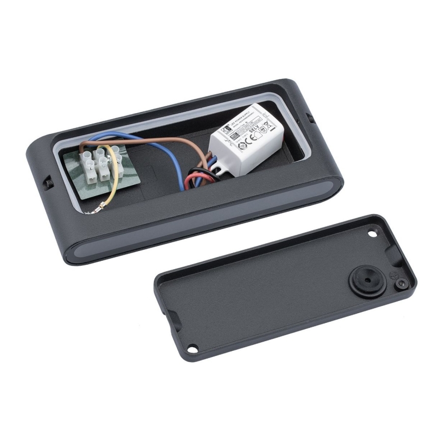 Udendørs LED væglampe FLOW LED/6W/230V IP54 antik sort
