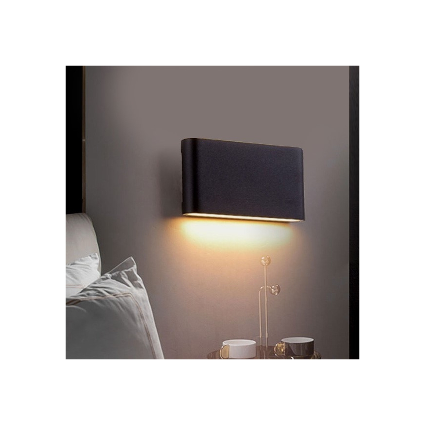 Udendørs LED væglampe FLOW LED/9W/230V IP54 4000K antracit