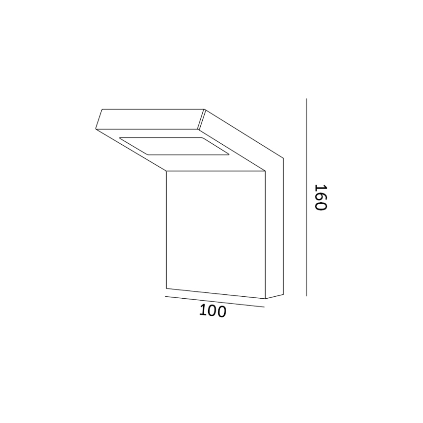 Udendørs LED væglampe INDUO K LED/10W/230V 4000K IP54