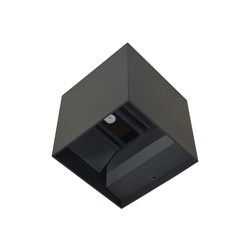 Udendørs LED væglampe KREON 2xLED/3W/230V IP54 3000K sort