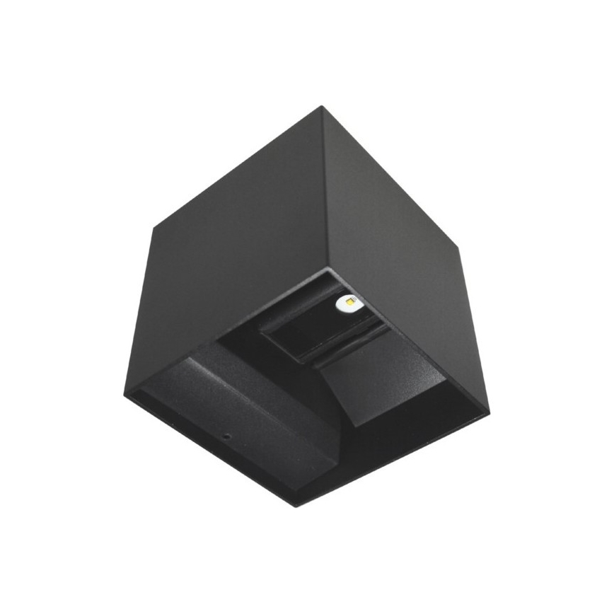 Udendørs LED væglampe KREON 2xLED/3W/230V IP54 4000K sort