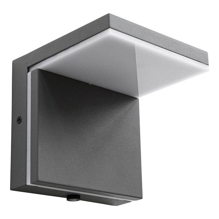 Udendørs LED væglampe LASSAN LED/8W/230V 3000K IP54 antracit