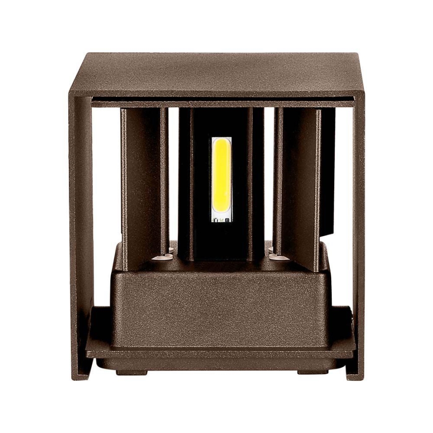 Udendørs LED væglampe LED/11W/230V 3000K IP65 brun