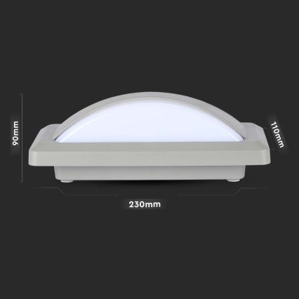 Udendørs LED væglampe LED/12W/230V 3000K IP65