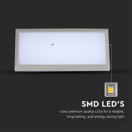 Udendørs LED væglampe LED/12W/230V 3000K IP65