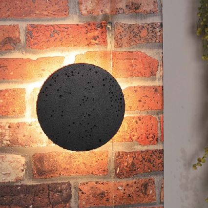Udendørs LED væglampe LED/12W/230V 3000K IP65 sort