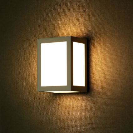 Udendørs LED væglampe LED/12W/230V 4000K IP65 grå