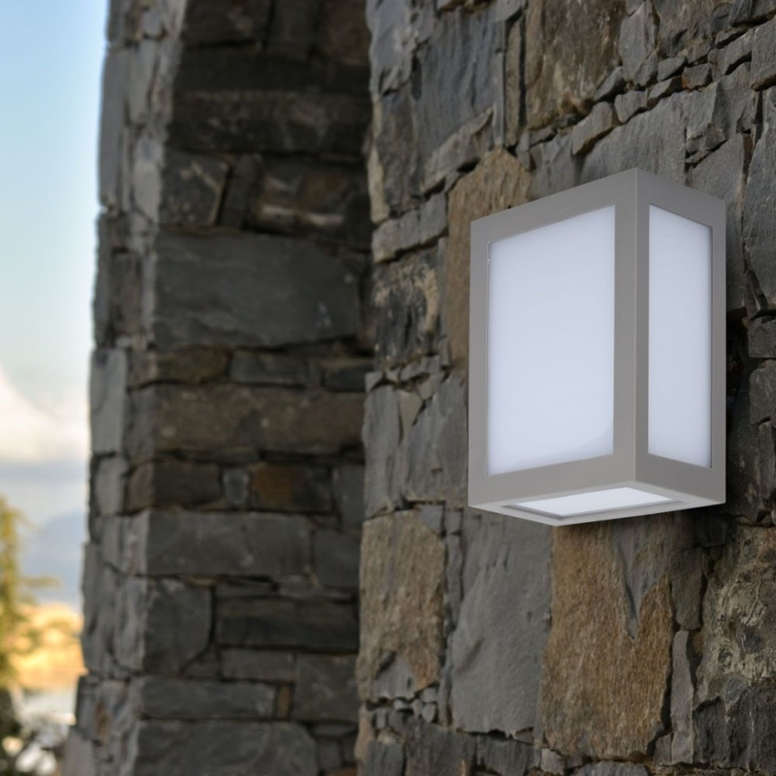 Udendørs LED væglampe LED/12W/230V 4000K IP65 grå