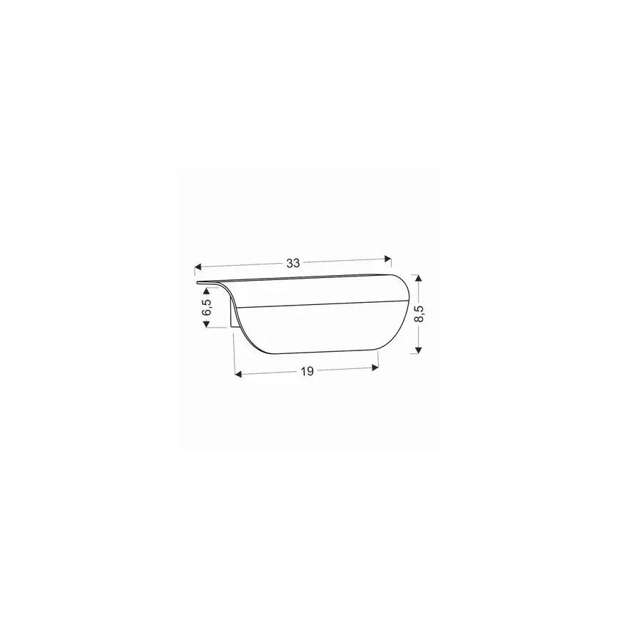 Udendørs LED væglampe LED/12W/230V IP65 sort