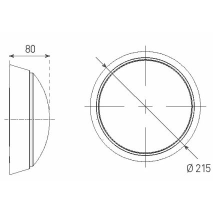 Udendørs LED væglampe LED/14W/230V IP54 hvid