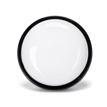 Udendørs LED væglampe LED/15W/230V 6500K diameter 15,5 cm sort IP65