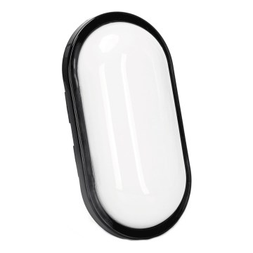 Udendørs LED væglampe LED/15W/230V 6500K sort IP65