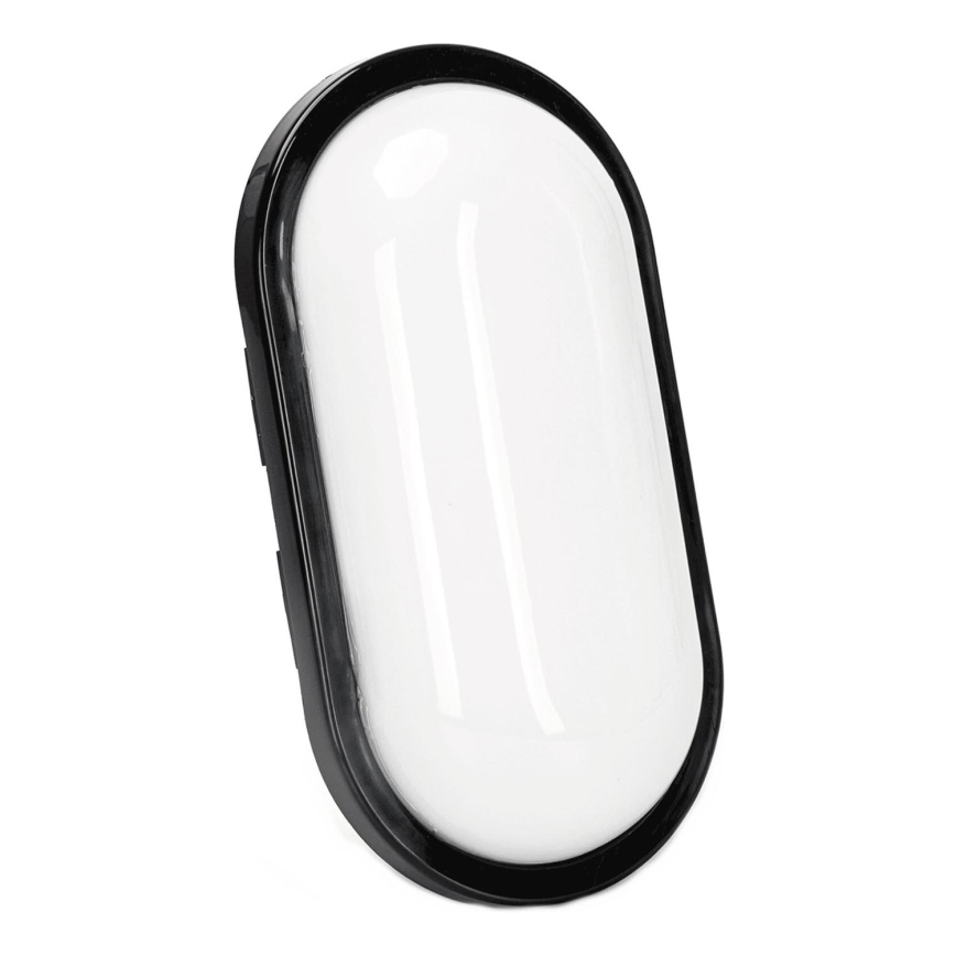 Udendørs LED væglampe LED/15W/230V 6500K sort IP65