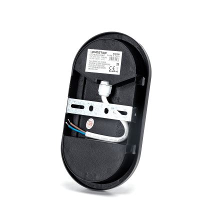 Udendørs LED væglampe LED/15W/230V 6500K sort IP65
