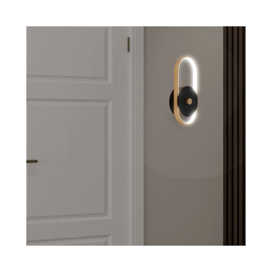Udendørs LED væglampe LED/15W/230V IP54 4000K messing