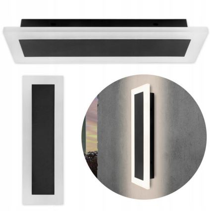 Udendørs LED væglampe LED/19W/230V IP54 sort