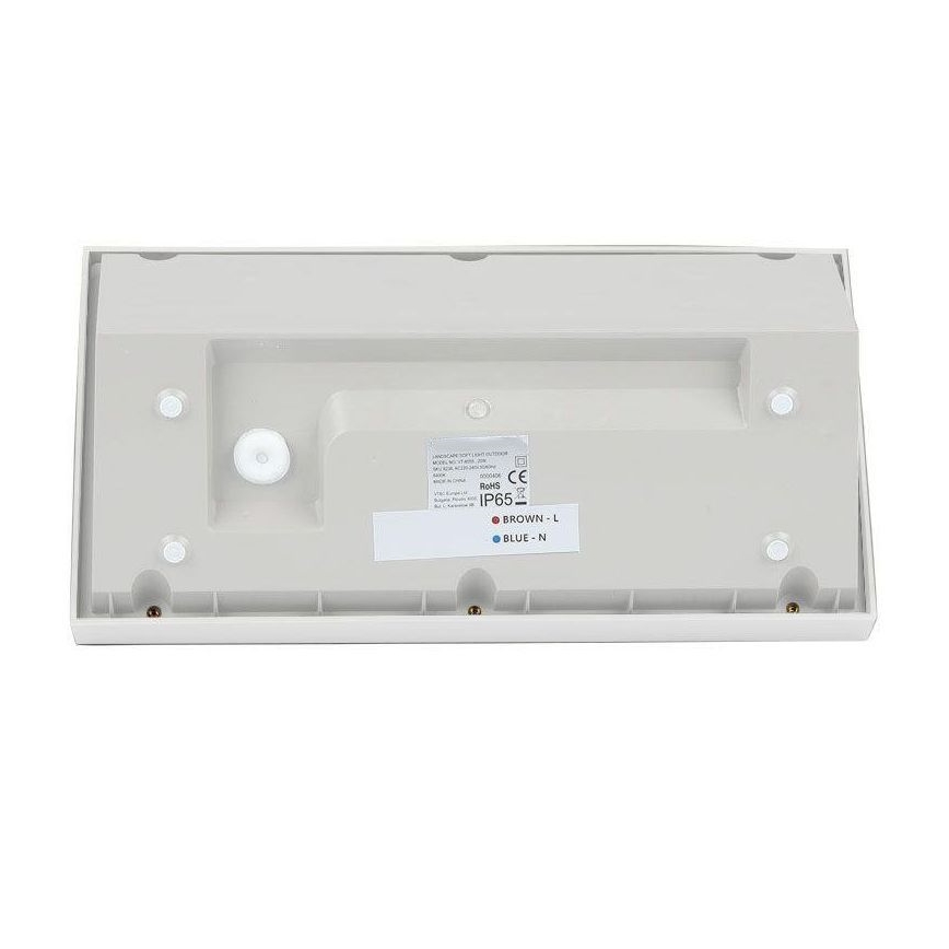 Udendørs LED væglampe LED/20W/230V 3000K IP65 hvid