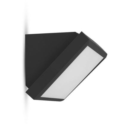 Udendørs LED væglampe LED/20W/230V 3000K IP65 sort