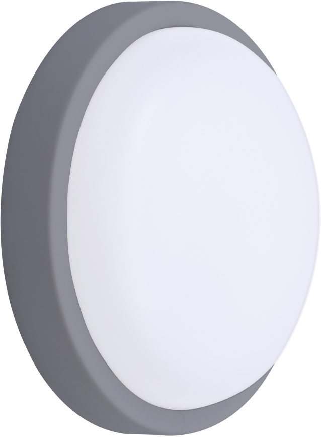 Udendørs LED væglampe LED/20W/230V 4000K IP54 grå rund