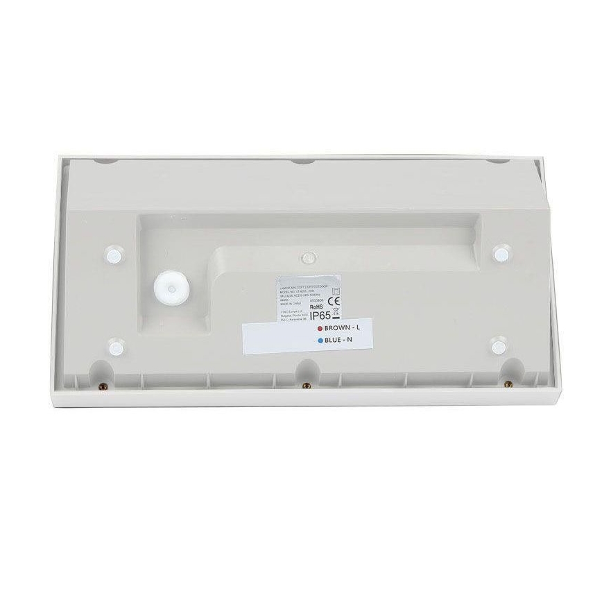 Udendørs LED væglampe LED/20W/230V 6400K IP65 hvid