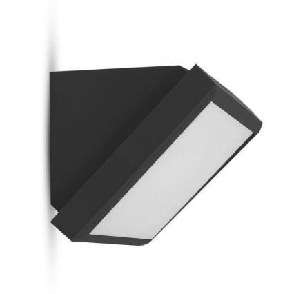 Udendørs LED væglampe LED/20W/230V 6400K IP65 sort