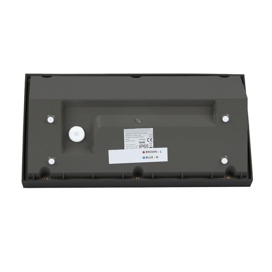 Udendørs LED væglampe LED/20W/230V 6400K IP65 sort