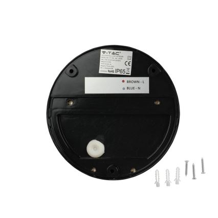 Udendørs LED væglampe LED/3W/230V 4000K IP65 sort