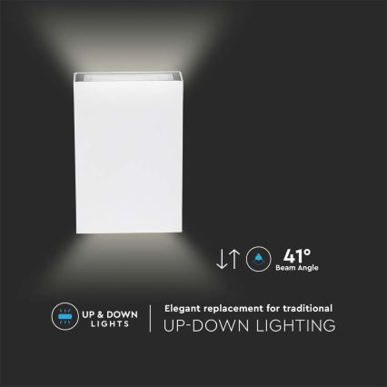 Udendørs LED væglampe LED/4W/230V 3000K IP65 hvid