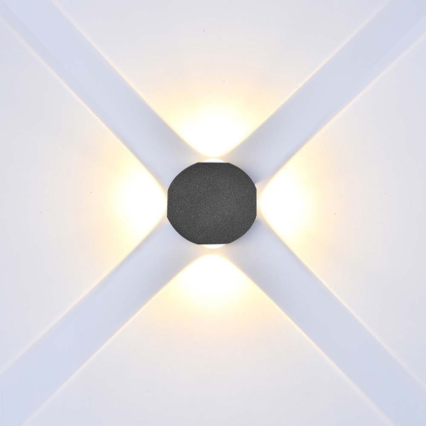 Udendørs LED væglampe LED/4W/230V 4000K IP54 sort