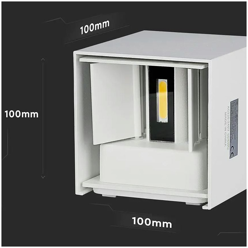Udendørs LED væglampe LED/5W/230V 3000K IP65 hvid