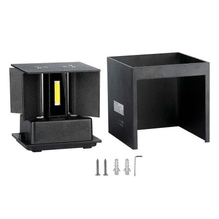 Udendørs LED væglampe LED/5W/230V 3000K IP65 sort