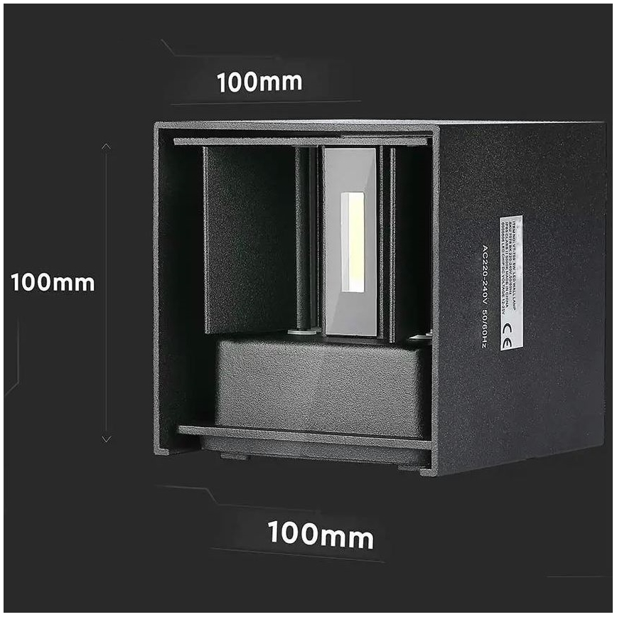 Udendørs LED væglampe LED/5W/230V 3000K IP65 sort