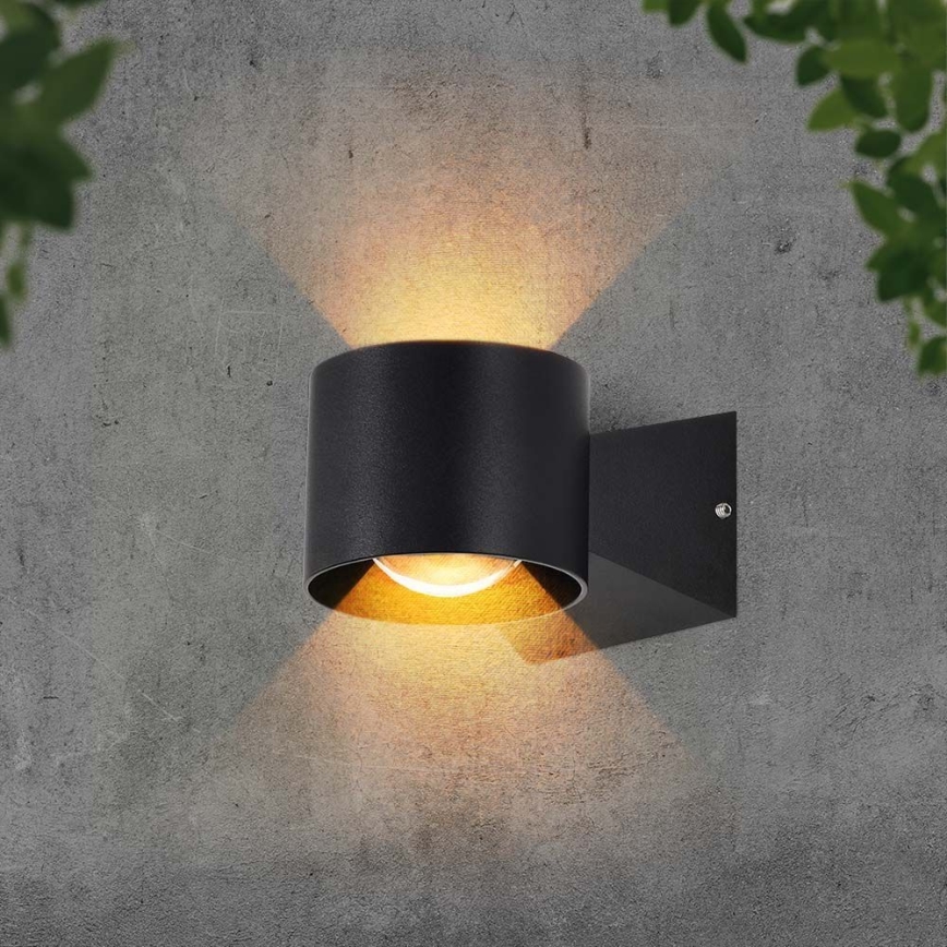 Udendørs LED væglampe LED/5W/230V 3000K IP65 sort