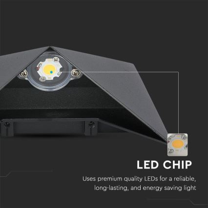 Udendørs LED væglampe LED/5W/230V 3000K IP65 sort