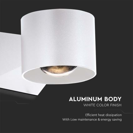 Udendørs LED væglampe LED/5W/230V 4000K IP65 hvid