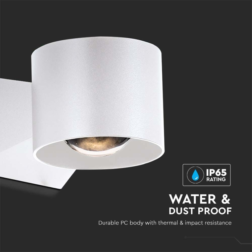 Udendørs LED væglampe LED/5W/230V 4000K IP65 hvid