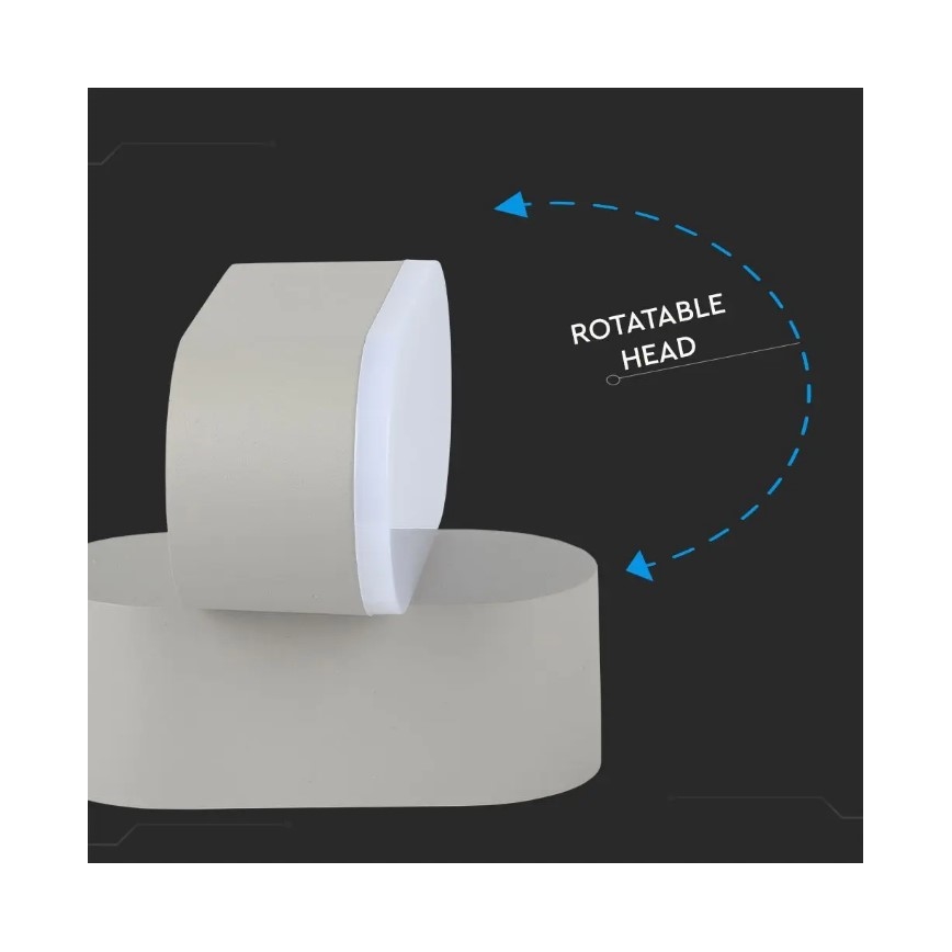 Udendørs LED væglampe LED/5W/230V fleksibel IP65