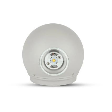 Udendørs LED væglampe LED/6W/230V 3000K IP65 grå