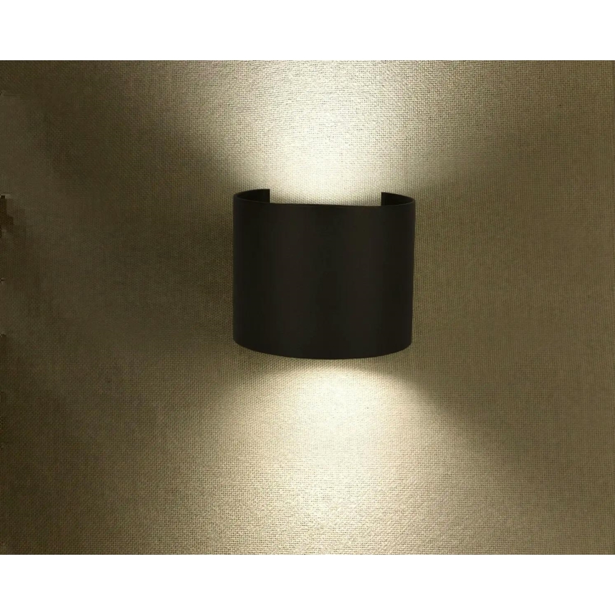 Udendørs LED væglampe LED/6W/230V 4000K IP65 sort