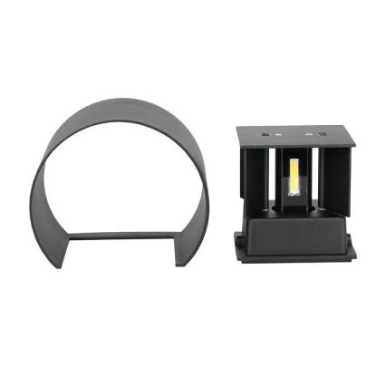 Udendørs LED væglampe LED/6W/230V 4000K IP65 sort