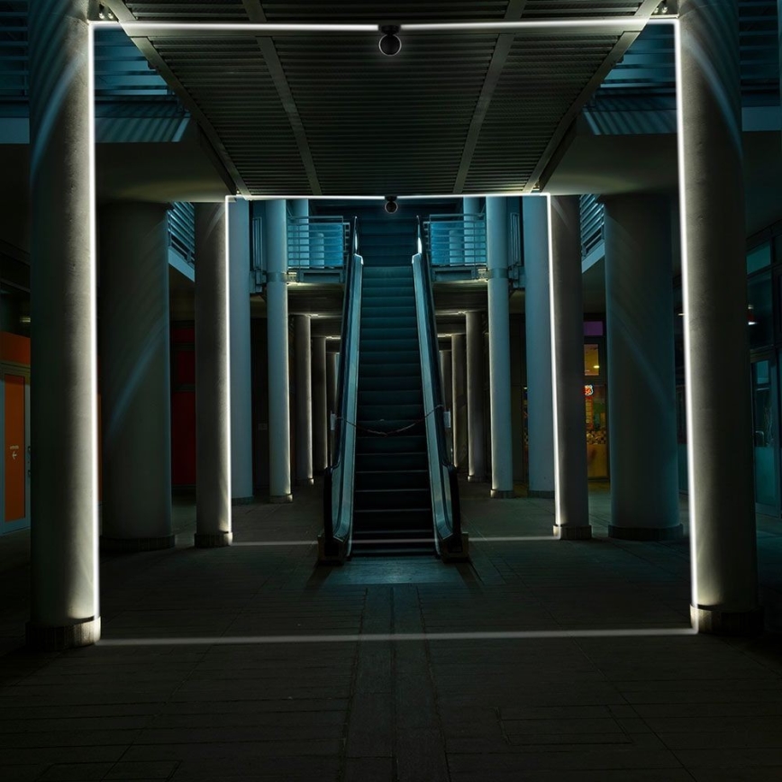 LED Udendørs wall flexible lys LED/7W/230V 4000K IP65 sort