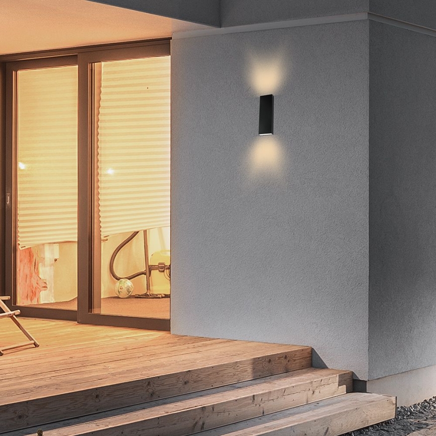 Udendørs LED væglampe LED/8W/230V 4000K IP65 sort