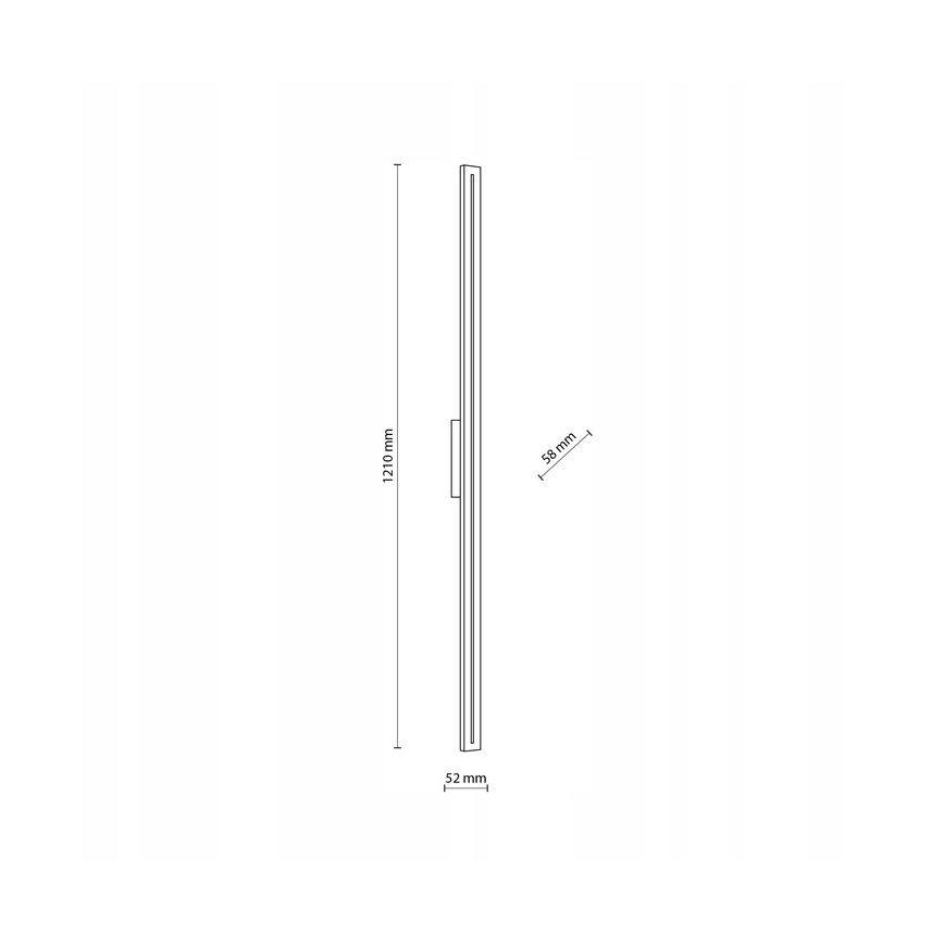 Udendørs LED væglampe LINEA LED/30W/230V IP65 121 cm antracit